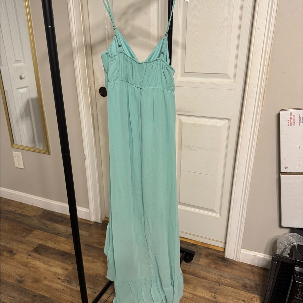 Wild Fable Chiffon Midi Dress | Sweetheart Neckline, High-Low Hem Size S NWT - Picture 10 of 12